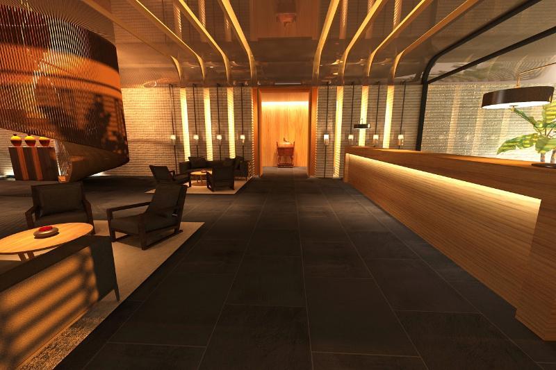 The Ruma Hotel And Residences Kuala Lumpur Kültér fotó A computer-generated image of a hotel lobby
